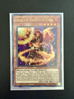 Zoroa, the Magistus of Flame GEIM-EN002 Ultra Rare 1st Edition NM Yugioh - Image 1