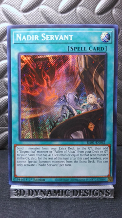 | Yugioh Nadir Servant RA01-EN062 Secret Rare 25Th Anniversary Rarity NM 🔥 | - Image 1