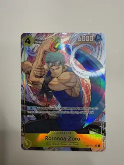 One Piece Adventure On Kami’s Island Roronoa Zoro OP15-113 SR Alt Art English - Image 3