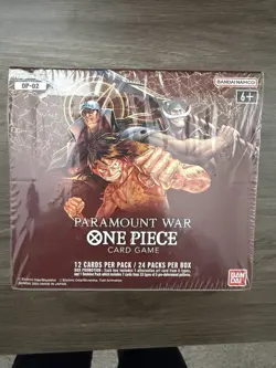 One Piece Card Game OP-02 Paramount War Booster Box English Sealed Fresh Case - Image 1