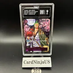 TAG 9 MINT Zoro-Juurou OP05-067 R 2nd ANNIVERSARY COMPLETE GUIDE Promo ONE PIECE - Image 1