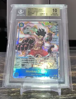 One Piece OP11-118 A Fist of Divine Speed - Monkey.D.Luffy (Foil Manga) BGS 10 - Image 1