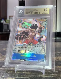 One Piece OP11-118 A Fist of Divine Speed - Monkey.D.Luffy (Foil Manga) BGS 10 - Image 3