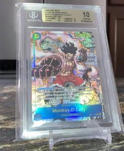 One Piece OP11-118 A Fist of Divine Speed - Monkey.D.Luffy (Foil Manga) BGS 10 - Image 4