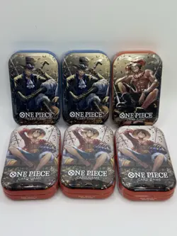 One Piece TCG Tin Set Volume 2 (TS-02/OP-13) New/Factory Sealed - 6 Tin lot - Image 1