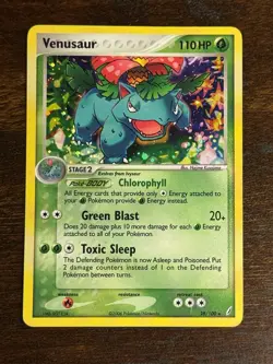 Venusaur - 28/100 (Crystal Guardians) Holo Pokemon Card - Image 1