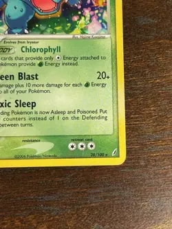 Venusaur - 28/100 (Crystal Guardians) Holo Pokemon Card - Image 4