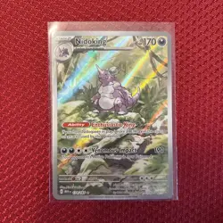 Pokemon Nidoking TCG Holo Illustration Rare Card 174/165 Scarlet & Violet-151 - Image 1