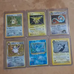 Pokemon TCG holo regular 6 card lot. Kangaskhan, Zapdos, Articuno LP-HP - Image 1