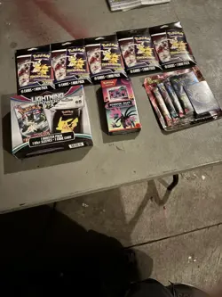 Lot Of Sealed Pokemon Cards Boxes Packages KNOCK OUT COLLECTION LIGHTNING SET - Image 1