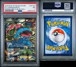 Pokemon Venusaur EX XY123 Full Art Promo PSA 7 XY Black Star Red & Blue Card - Image 3