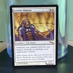 Leonin Abunas Mirrodin Regular MTG TCG CARD LP - Image 1