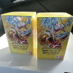 ONE PIECE CARD GAME OP-15 2x DOUBLE PACK SET 10 ENGLISH DP-10 USA - Image 1