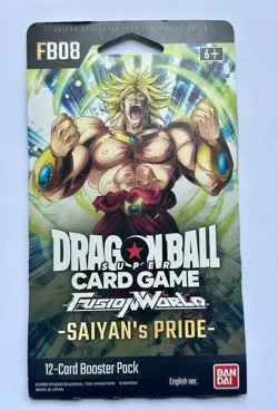 Bandai Dragon Ball Super Fusion World Saiyan's Pride Booster Pack 12 Cards Engl… - Image 1