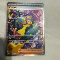 Pokemon Canari Trainer Supporter Secret Rare Full Art Holo ASC Card 291/217 - Image 4