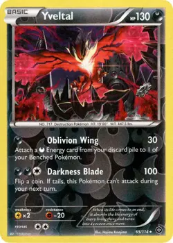 Yveltal 65/114 Reverse Holo | Steam Siege | Pokemon Card - Image 1