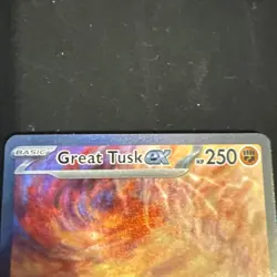 Great Tusk EX Pokemon Card (Scarlet & Violet Base Set, 246/198, NM) - Image 2