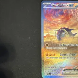 Great Tusk EX Pokemon Card (Scarlet & Violet Base Set, 246/198, NM) - Image 3