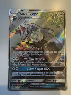 Pokemon TCG Silvally GX Cosmic Eclipse Holo Card 227/236 Full Art Ultra Rare - Image 1