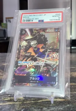PSA 10 Brook EB01-046 Alternate Art 2024 ONE PIECE Card Japanese GEM MT - Image 3