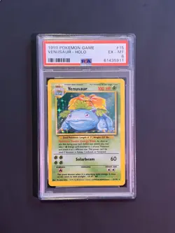 Graded Base Set Pokemon Card - 1999 Venusaur Base Set Holo PSA #15/102 English - Image 1