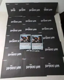 Magic the Gathering Brothers War Oversized Jumbo Cards x21 Bundle Promotional - Image 1