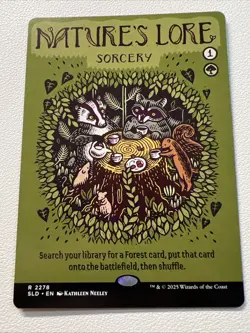 Nature's Lore 🔥 Borderless NonFOIL 🔥 MTG Prints Charming Secret Lair NM 2281 - Image 1