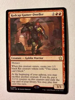 x1 Redcap Gutter-Dweller R MTG Foundations M/NM, English - Image 1