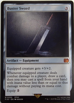 Buster Sword - Magic: the Gathering Final Fantasy MYTHIC RARE MtG TCG # 0255 - Image 1