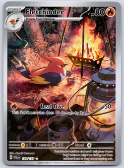 Fletchinder 199/193 (LP) - SV02: Paldea Evolved - Illustration Rare Pokemon TCG - Image 1
