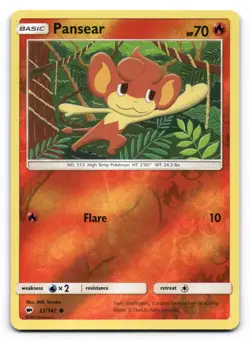 Pansear LP Burning Shadows 22/147 Pokemon TCG Reverse Holo - Image 1
