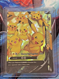 Pokemon TCG Pikachu V-Union Sword & Shield SWSH142 Holo - Image 2