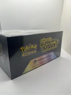 Pokemon Center ETB Surging Sparks PC Exclusive ETB, Sealed Small Rip - Image 5