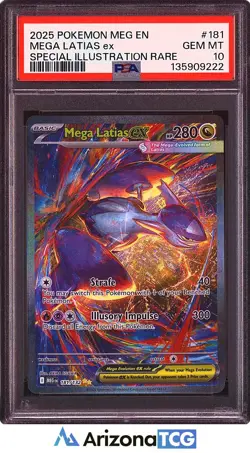 Pokemon 2025 Mega Latias ex 181/132 SIR Mega Evolution GEM MINT PSA 10 - Image 1