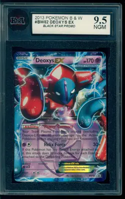 2013 Pokemon Black star promo #BW82 Deoxys EX KSA 9.5 NGM - Image 1