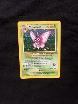 Venomoth 13/64 Jungle Holo - Rare 1999 Wizards Pokemon TCG Card English LP - Image 1