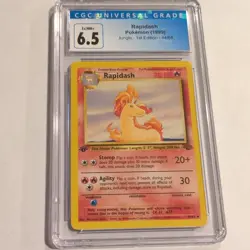 CGC 6.5 Rapidash 1st Edition 44/64 Jungle WOTC Pokemon 1999 - Image 2