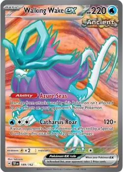 Walking Wake ex 189/162 Ultra Rare Full Art - Pokemon S&V Temporal Forces -LP - Image 1
