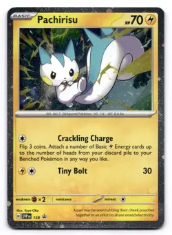 Pachirisu NM SVP158 Scarlet & Violet Promo 158 Pokemon TCG Holo - Image 1