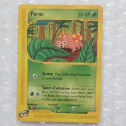 Paras 99/147 Common Pokemon Aquapolis Vintage WOTC E Series NM 2003 - Image 1