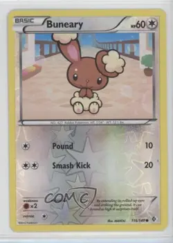 Buneary Reverse Foil Pokemon Black & White Boundaries Crossed #116 - Image 1