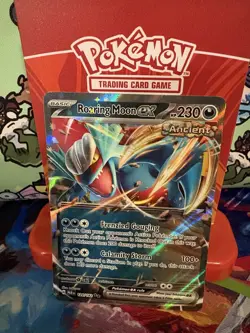 Pokemon Roaring Moon EX 124/182 SV Paradox Rift Double Rare Holo NM - Image 2