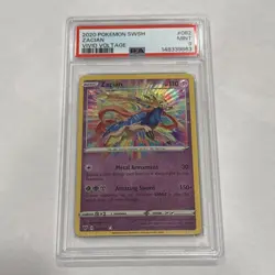 2020 POKEMON SWORD & SHIELD VIVID VOLTAGE #082 ZACIAN PSA 9 - Image 1