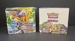LOT OF 2 - Pokemon Crown Zenith & Scarlet Violet- 2 Cases New Factory Sealed - Image 1