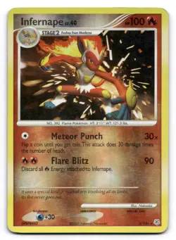 Infernape HP Diamond and Pearl 5/130 Pokemon TCG Reverse Holo - Image 1