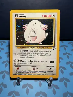 Chansey Holo Rare 003/130 - Pokemon - Base Set 2 NM / LP - Image 1