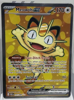 Pokemon TCG - Meowth ex 107/088 - Perfect Order Ultra Rare - NM - Image 1