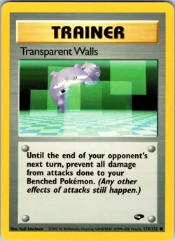 Transparent Walls 125/132 Gym Challenge Pokemon NM Unlimited - Image 1