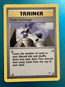 Pokemon TRASH EXCHANGE 126/132 Gym Heroes TRAINER Common Unlimited UNPLAYED MT - Image 1