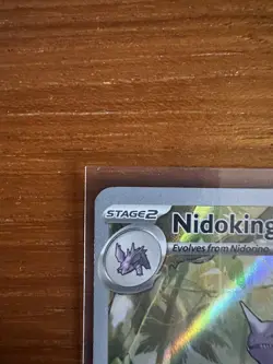 Pokemon Nidoking Illustration Rare Full Art Holo 174/165 170 HP 190 Attack - Image 2